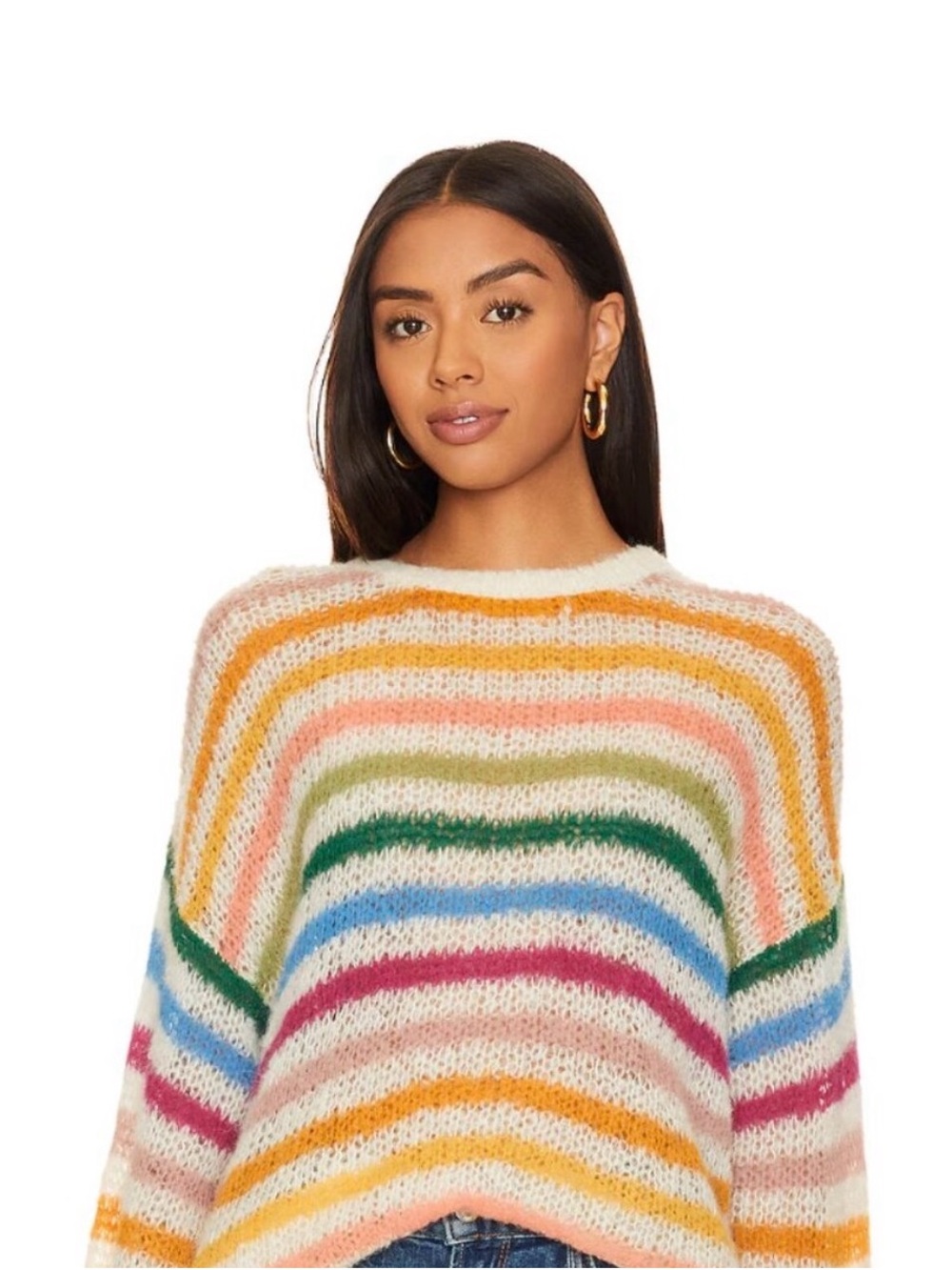 MOTHER - The Biggie Jumper in Pocket Full of Rainbows - XS